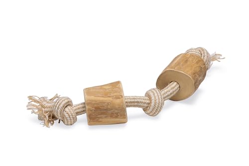 Beeztees Patries, Hundespielzeug, M, Kaffeeholz/Baumwolle, 35 cm von Beeztees