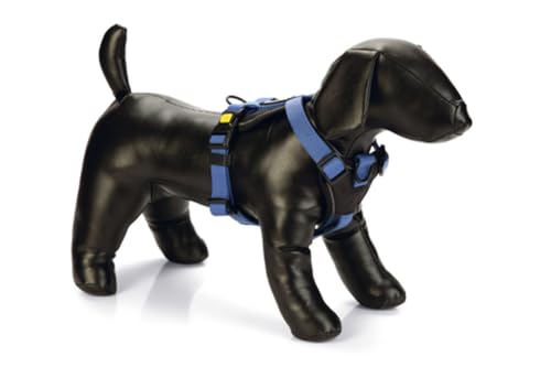 Beeztees Premium Parinca Y-Geschirr - Hundegeschirr - Nylon - blau - 45- Beeztees Premium Parinca Y-Geschirr - Hundegeschirr - Nylon - blau - 45- von Beeztees