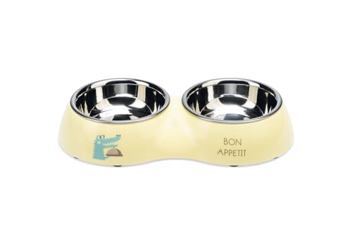 Beeztees Puppy Kroky, Diner Set Hund, Kunststoff/Edelstahl, Gelb - Beeztees Puppy Kroky, Diner Set Hund, Kunststoff/Edelstahl, Gelb - von Beeztees