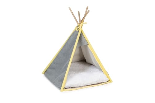 Beeztees K&Bz Welpenzelt Tipi Aika Grau, 55 x 55 x 85 cm, 2.000 g von Beeztees