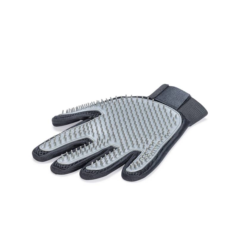 Beeztees Rubby Pflegehandschuh - Hund - Schwarz Grau von Beeztees
