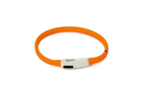 Beeztees Safety Gear Dogini - Hundehalsband - USB - Orange - 35x10 cm von Beeztees