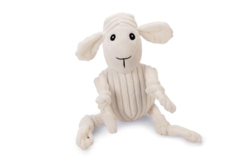 Beeztees Schaf Sheepi, Hundespielzeug, Rippenstoff, Weiß, 30x11x9.5 von Beeztees