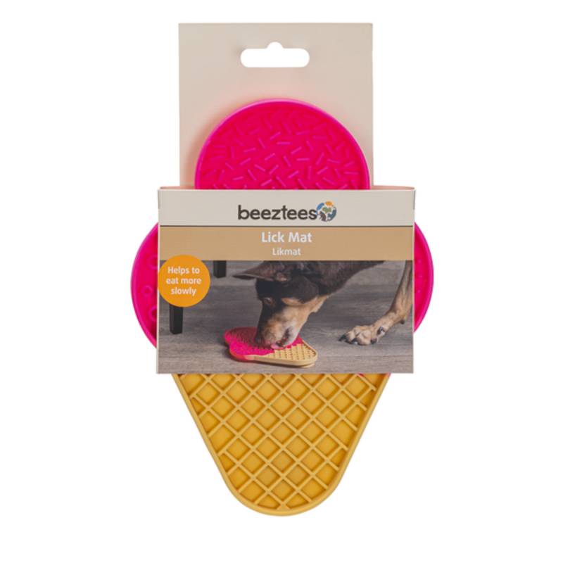 Beeztees Schleckmatte Eiscreme - L 21 x B 15 x H 1,8 cm von Beeztees