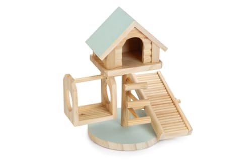 Beeztees Spielhaus Lovy, Nager, Holz, Mint, 21x15,5x21 cm von Beeztees
