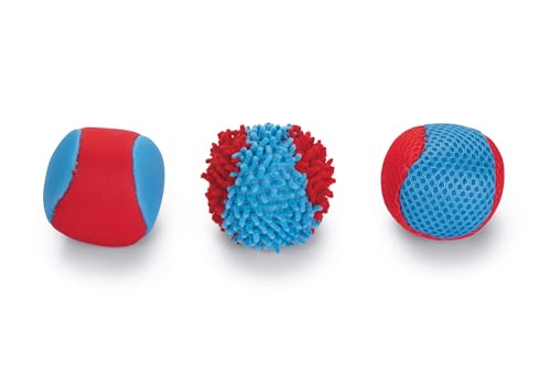 Beeztees Splashball, Hundespielzeug, blau/rot, Durchm: 6,2 cm, 3 von Beeztees