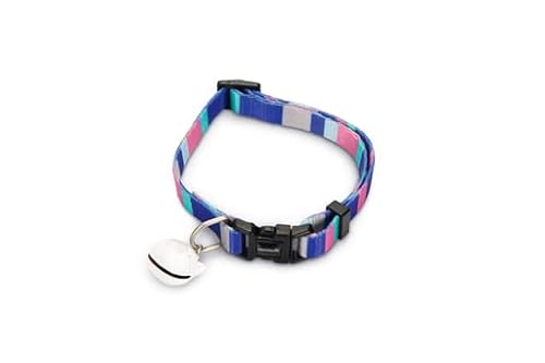 Beeztees Stripes - Katzenhalsband - Nylon - blau - 30x1x0,2 cm von Beeztees