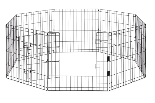 Beeztees Ted, Puppy Laufstall, Premium, mit Tür, 8 Stück, Panel 60x60 cm, Durchmesser 155 cm von Beeztees