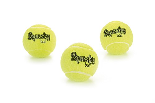 Beeztees Tennis-Ball mit Squeeker, 3 Stück, 6,5 cm P von Beeztees