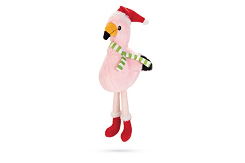 Beeztees Weihnachtsspielzeug I Plüsch Flamingo I Xmas/Weihnachten I 42 cm von Beeztees
