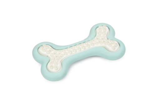 Beeztees Welpe Dental Knochen, Hundespielzeug, grün, 10x5,5x2 cm von Beeztees