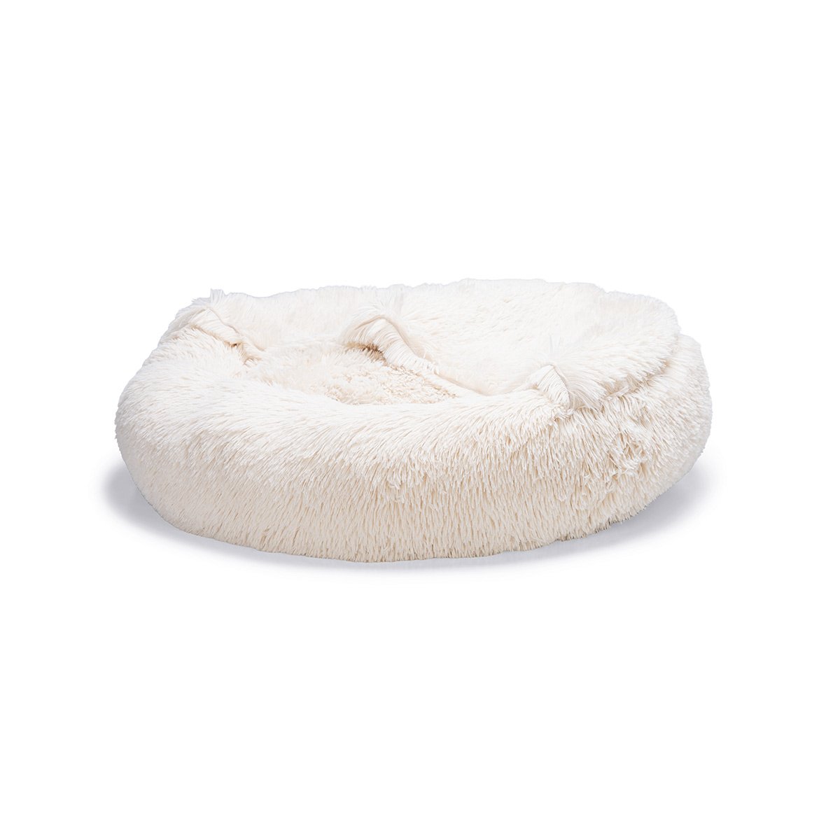 Beeztees Yala Hundebett Beige Plüsch Ø 60 cm von Beeztees