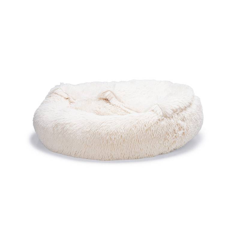 Beeztees Yala Hundebett Beige Plüsch Ø 60 cm von Beeztees
