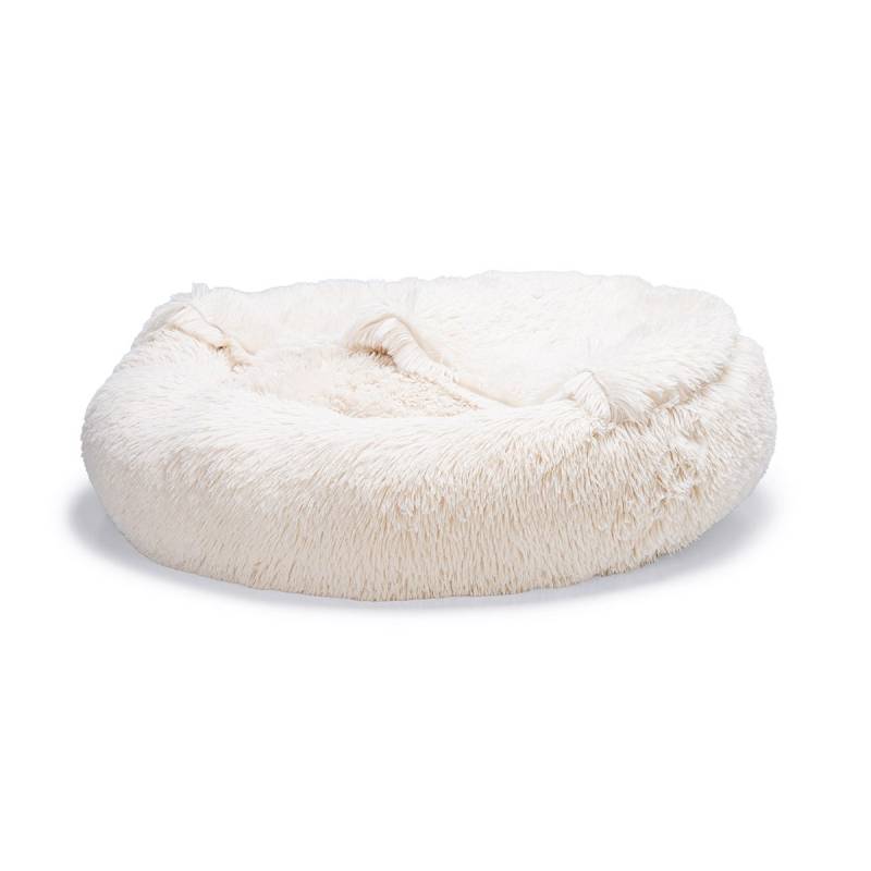 Beeztees Yala Hundebett Beige Plüsch Ø 70 cm von Beeztees