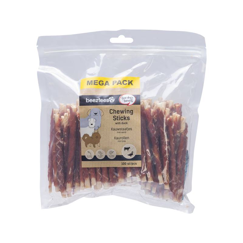 Beeztees kulinarische Sticks Mega Pack - Ente - 100 Stück - 12,5 cm Beeztees kulinarische Sticks Mega Pack - Ente - 100 Stück - 12,5 cm von Beeztees