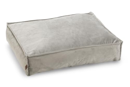 Designed by Lotte Nalino, Hundekissen, Samt, Grau, 70x55x15 cm Designed by Lotte Nalino, Hundekissen, Samt, Grau, 70x55x15 cm von Designed by Lotte