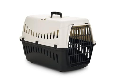 Transportbox Transportkäfig Tragebox für kleine Hunde und große Katzen 58x58x38cm von Beeztees