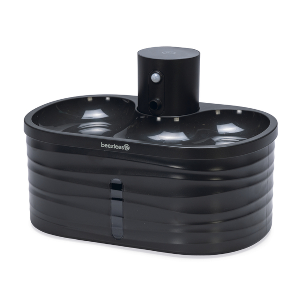 beeztees Trinkbrunnen Sef für Katzen - Set: Trinkbrunnen Sef + Ersatzfilter (4 Stück) von Beeztees