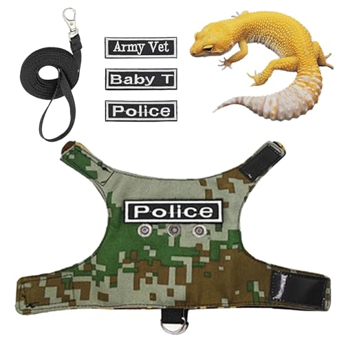 Befeixue Bartagame-Leinen, Eidechsen-Leinen-Geschirr, Fluchtsicheres, verstellbares Geschirr für Eidechsen und Reptilien, Weiches Reptilien-Drachengeschirr, Kleintierleinen, Sicherheitskostüm Befeixue Bartagame-Leinen, Eidechsen-Leinen-Geschirr, Fluchtsicheres, verstellbares Geschirr für Eidechsen und Reptilien, Weiches Reptilien-Drachengeschirr, Kleintierleinen, Sicherheitskostüm von Befeixue