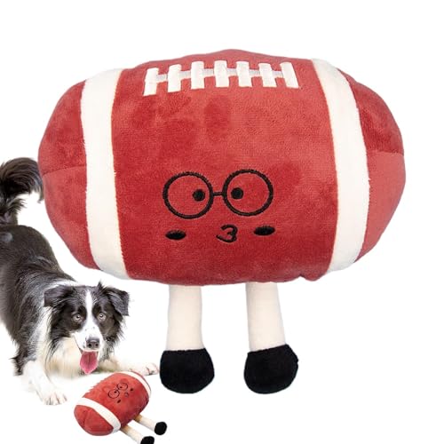 Befeixue Football Für Hunde | Weicher Plüschstoff Fußball Quietschspielzeug - Weicher Knisterstoff Für Welpe Katze Zum Jagen Apportieren Ziehen - Jagd Apportieren Werfen von Befeixue