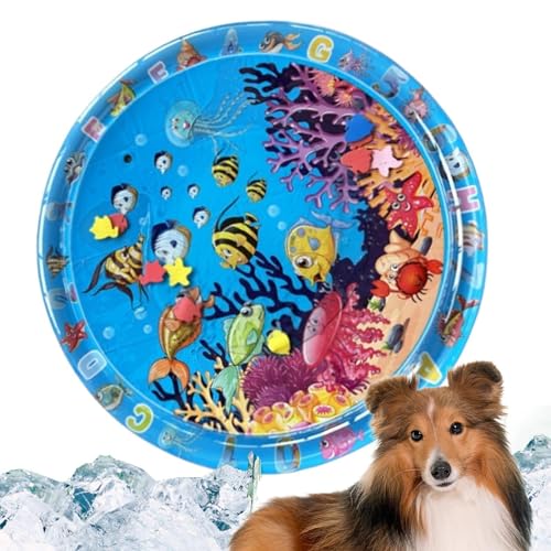 Befeixue Haustier Wasserspielmatte | Sensorische Katzen Wassermatte | Katzen Wasserspielmatte | Aufblasbares Katzen Wasserbett | Verdickte Sensorische Wasserspielmatte Aus PVC Für Katzen Und Hunde Befeixue Haustier Wasserspielmatte | Sensorische Katzen Wassermatte | Katzen Wasserspielmatte | Aufblasbares Katzen Wasserbett | Verdickte Sensorische Wasserspielmatte Aus PVC Für Katzen Und Hunde von Befeixue