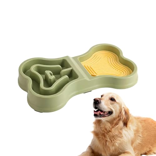 Befeixue Hundepuzzle -Feeder, Nicht -Slip -Welpenschale,Langsamer Essen Anti-Schlupf-Pet-Bowl | Tragbarer Puzzle -Safe -Feeder für Haustier Hunde Welpe Hausreisen im Freien im Freien im Freien von Befeixue