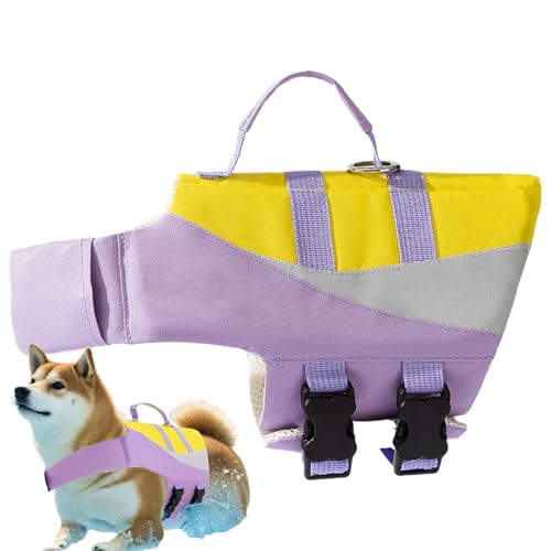 Befeixue Hundeschwimmweste - Hunde Rettungsweste Zum Schwimmen - wasserdichte Verstellbare Schwimmhilfe Für Welpen Pool Bootssport Outdoor von Befeixue