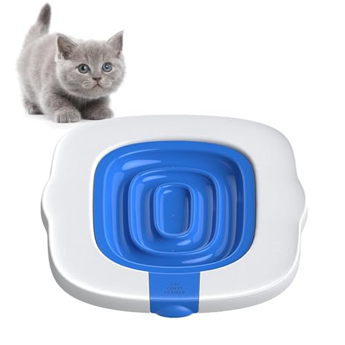 Befeixue Katzen-Toilettentrainer-Set, Töpfchen-Trainer-Katzentoilette - Tragbare Katzentoilette für das Training - Wiederverwendbares, rutschfestes Kätzchen-Töpfchen-Trainingssystem, von Befeixue