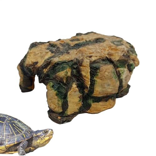 Befeixue Reptilienfelsenhöhle, Reptilienhöhle - Rock Gecko Versteck,Terrarium -, Harzation für Reptilien, Amphibien und kleine Tiere, Eidechsen von Befeixue