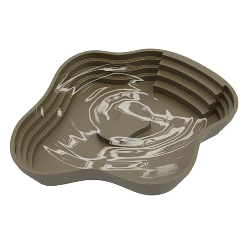 Befeixue Reptilienschale, Wasserschale für Reptilienbehälter | Crawl Pet Food Plate | Multifunktionaler Aquariumschmuckfuttermittel mit Leiter für Gecko, Schlange, Schildkröte, bärtiger Drache, von Befeixue