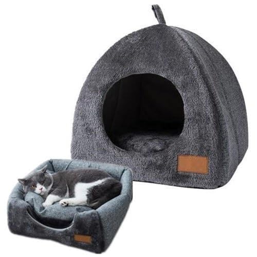 Katzenhöhlenbett Iglu, Katzenhöhle Für Den Innenbereich, Tragbares Haustier Katzen Hundehaus, Katzenhäuser Hundehütte Für Draußen, Faltbares Haustierhaus Für Katzen Und Kleine Hunde Katzenhöhlenbett Iglu, Katzenhöhle Für Den Innenbereich, Tragbares Haustier Katzen Hundehaus, Katzenhäuser Hundehütte Für Draußen, Faltbares Haustierhaus Für Katzen Und Kleine Hunde von Befeixue