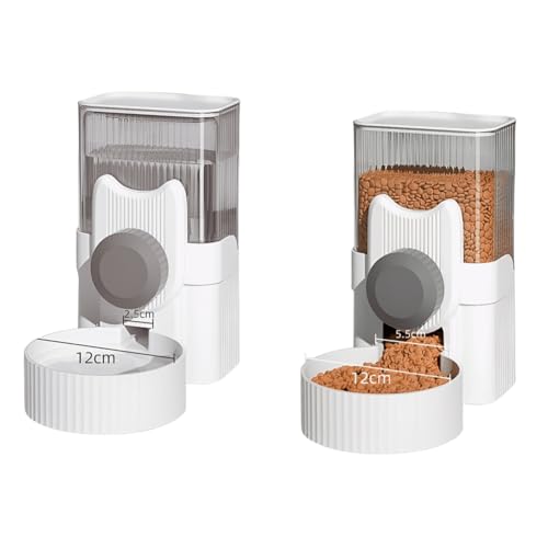 Begchy Futterspender für Hunde und Katzen, Automatischer Futter- und Wassernapf, Futterspender für Haustiere von Begchy