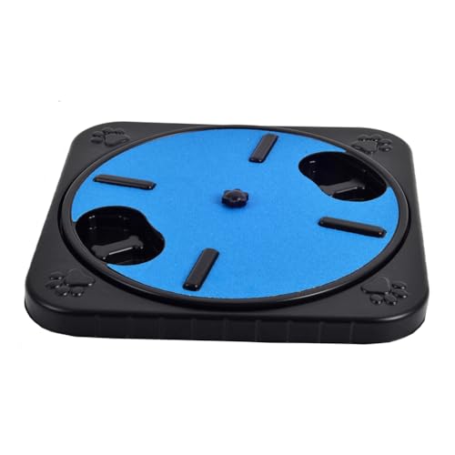 Begchy Kratzbrett für Hunde, Krallen, Hundekratzbrett, Snackfächer, Drehbar, Rund, Kratzbrett für Hundenägel, Abnehmbar, Blau Begchy Kratzbrett für Hunde, Krallen, Hundekratzbrett, Snackfächer, Drehbar, Rund, Kratzbrett für Hundenägel, Abnehmbar, Blau von Begchy