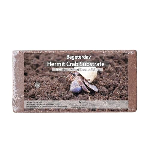 Begeterday Kokosfaser für Einsiedlerkrebse, tolle Kokosfaser für Sandmischungen, Einsiedlerkrebs-Zubehör, 425 g von Begeterday