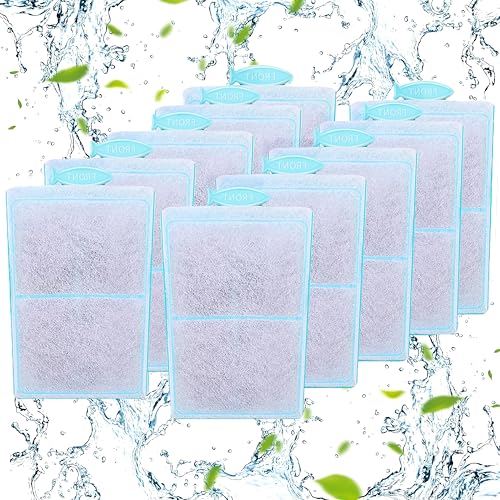 Begonia 10x Ersatz Filterpads für Tetra EasyCrystal Filter Pack 250/300,Filterpads mit Aktivkohle & Zeolithe,Ersatzfilter Filterpads, Aquarium Filterkartusche für Tetra EasyCrystal Kartuschen Aquarien von Begonia