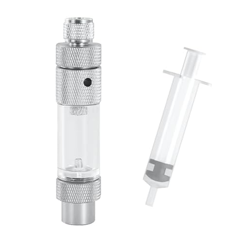 CO2 Blasenzähler, CO2 Regler Blasenzähler mit Rückschlagventil, CO2-Blasenzähler - Schnelle Wasserbefüllung, CO2 Druckminderer Regulator für Aquaristik, Bepflanzte Aquarien (Einzelner Kopf) von Begonia