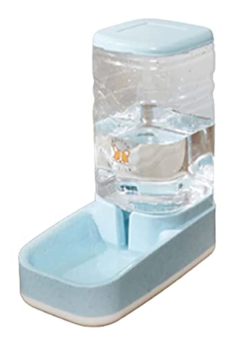 Haustier-Wasserspender Heimtierbedarf Katzen-/Hund-Hochleistungs-Futterspender und Wasserspender-Set, 3,8-l-Katzenbrunnen (Wasserspender) von Begonial