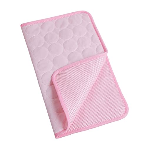 Pet Cooling Pad Chilly Pad Dog Sleeping Mat Dog Summer Blanket Silk Cats Sleep Cushion Pet Supplies for Cats Puppy (B M) von Begonial