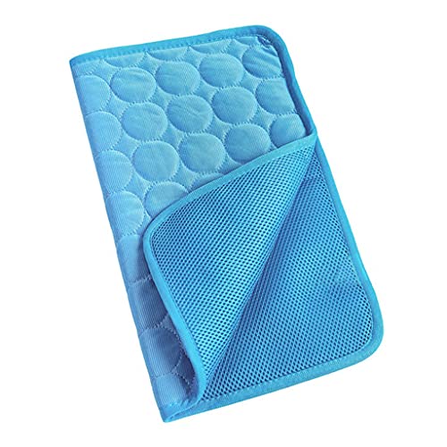 Pet Cooling Pad Chilly Pad Dog Sleeping Mat Dog Summer Blanket Silk Cats Sleep Cushion Pet Supplies for Cats Puppy (C L) von Begonial