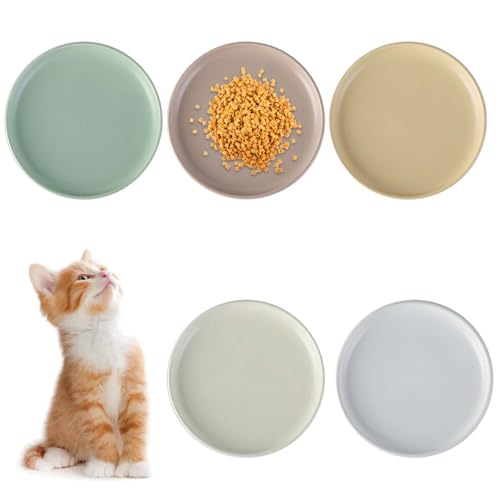 5 Stück Katzennapf, 15cm/ 6 Zoll Katzennapf Flach, Katzen Futternapf Bunte, Runden Katzenteller, Katzenfutter Napf Set, Fressnäpfe für Katzen, Katzen Fressnapf für Trockenfutter und Nassfutter 5 Stück Katzennapf, 15cm/ 6 Zoll Katzennapf Flach, Katzen Futternapf Bunte, Runden Katzenteller, Katzenfutter Napf Set, Fressnäpfe für Katzen, Katzen Fressnapf für Trockenfutter und Nassfutter von Behogan
