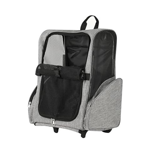 Haustier-Trolley-Tasche für Katzen und Hunde, tragbare und atmungsaktive Haustier-Tragetasche – leichtes Dual-Schulter-Design für einfaches Reisen mit Ihrem geliebten Begleiter, skalierbare von Beidingsen