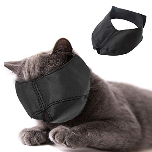 Beikal Maulkorb für Katzenpflege, Nylon-Maulkörbe für Katzengesicht, Haustierpflege-Helfer, verhindert Kratzer und Beißen (M) von Beikalone