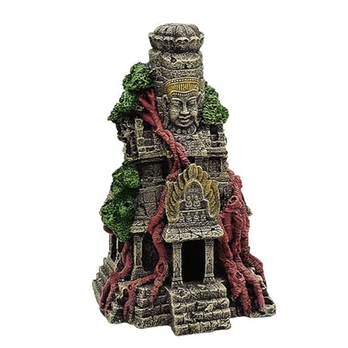 Beimus Abgenutzte Aquariumdekoration Harz Tempel Statue Fischtank Ornament Betta Fischzubehör Aquatische Höhlen Fische Beimus Abgenutzte Aquariumdekoration Harz Tempel Statue Fischtank Ornament Betta Fischzubehör Aquatische Höhlen Fische von Beimus