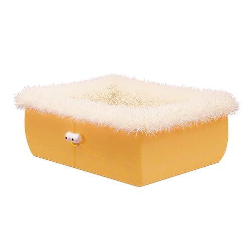 Beimus Haustierbett mit abnehmbarem Kissen, weiches Nest, schönes dickes langhaariges Bett, Hundesofa, abnehmbares Kissen Beimus Haustierbett mit abnehmbarem Kissen, weiches Nest, schönes dickes langhaariges Bett, Hundesofa, abnehmbares Kissen von Beimus