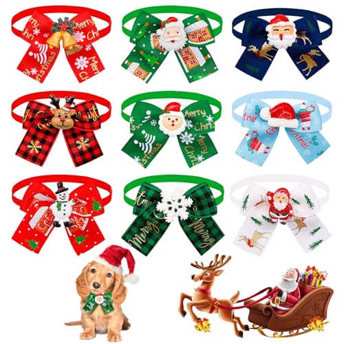 Bekecidi 9 Pack weihnachtliche Hundefliegen, Katzenhalsband Schneemann Weihnachtsbaum Elchmuster Fliegen für Hunde Katzen Haustiere Weihnachtsfest Dekorationszubehör Bekecidi 9 Pack weihnachtliche Hundefliegen, Katzenhalsband Schneemann Weihnachtsbaum Elchmuster Fliegen für Hunde Katzen Haustiere Weihnachtsfest Dekorationszubehör von Bekecidi