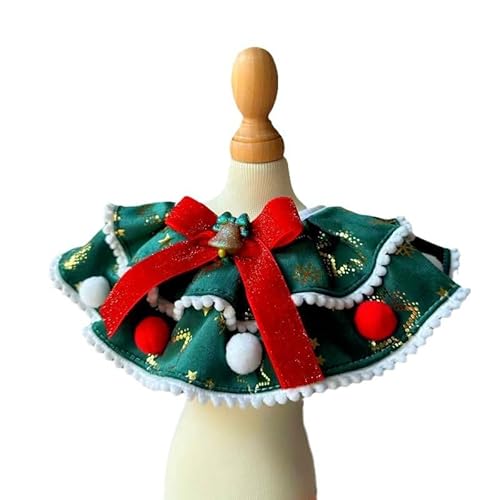 Bekecidi Grünes Weihnachtshalsband für Haustiere, Weihnachts-Katzenhalsband mit Glöckchen, verstellbares Hundehalsband, Weihnachts-Halsband für Katzen und kleine Hunde, Größe M Bekecidi Grünes Weihnachtshalsband für Haustiere, Weihnachts-Katzenhalsband mit Glöckchen, verstellbares Hundehalsband, Weihnachts-Halsband für Katzen und kleine Hunde, Größe M von Bekecidi