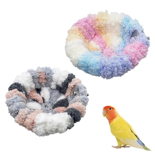 Bekecidi 2 Stück Vogelhängematte, Korallenvlies, Vogelbett, Tragbares Plüschpapageiennest, Warmes, Weiches, Gemütliches Vogelbett für Sittiche, Kanarienvögel, Wellensittiche, Kleine Haustiere Bekecidi 2 Stück Vogelhängematte, Korallenvlies, Vogelbett, Tragbares Plüschpapageiennest, Warmes, Weiches, Gemütliches Vogelbett für Sittiche, Kanarienvögel, Wellensittiche, Kleine Haustiere von Bekecidi
