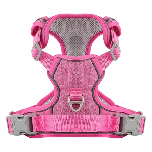 Belababy Hundegeschirr Kleine Hunde, Anti Zug Hundegeschirr mit Weich Gepolstertem Griff für Gehen, Training, Verstellbares Reflektierendes Geschirr für Kleine Mittlere Große Hunde, Rose S Belababy Hundegeschirr Kleine Hunde, Anti Zug Hundegeschirr mit Weich Gepolstertem Griff für Gehen, Training, Verstellbares Reflektierendes Geschirr für Kleine Mittlere Große Hunde, Rose S von Belababy