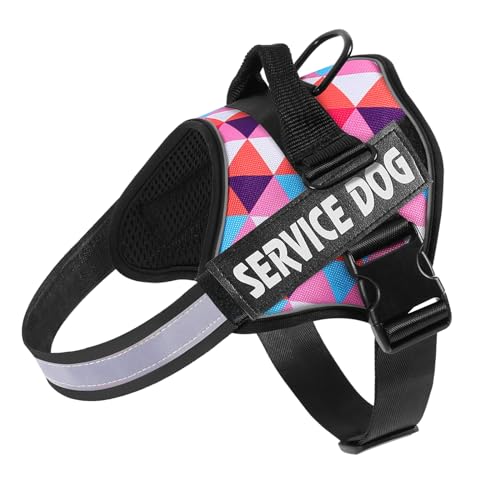 Belababy Service-Hundegeschirr, emotionale Unterstützung, Hund beim Training, kein Ziehen, mit Sicherheitsschnalle, reflektierend, verstellbar, atmungsaktiv, weiches Hundegeschirr (Dreieck) Belababy Service-Hundegeschirr, emotionale Unterstützung, Hund beim Training, kein Ziehen, mit Sicherheitsschnalle, reflektierend, verstellbar, atmungsaktiv, weiches Hundegeschirr (Dreieck) von Belababy