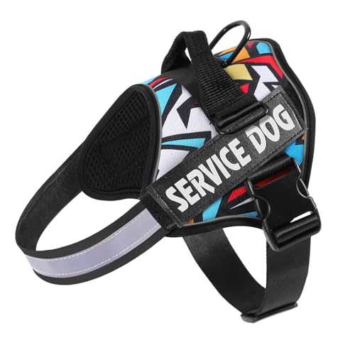 Belababy Service-Hundegeschirr, klein, emotionale Unterstützung, Hund beim Training, kein Ziehen, mit Sicherheitsschnalle, reflektierend, verstellbar, atmungsaktiv, weiches Hundegeschirr (Lightning) Belababy Service-Hundegeschirr, klein, emotionale Unterstützung, Hund beim Training, kein Ziehen, mit Sicherheitsschnalle, reflektierend, verstellbar, atmungsaktiv, weiches Hundegeschirr (Lightning) von Belababy